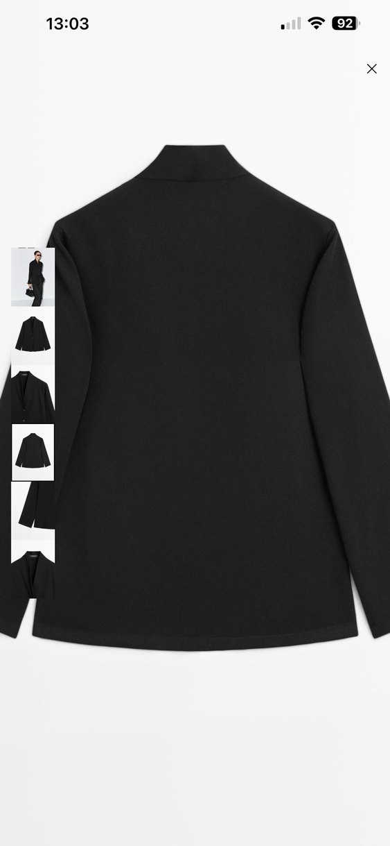 Siyah Deri Ofis Blazeri - Görsel 3