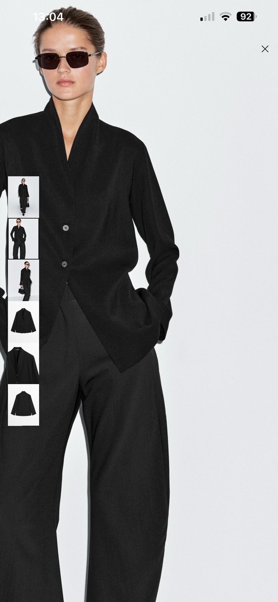 Siyah Deri Ofis Blazeri - Görsel 4