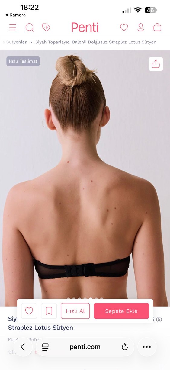 Siyah Minimalist Goth Sütyen - Görsel 3