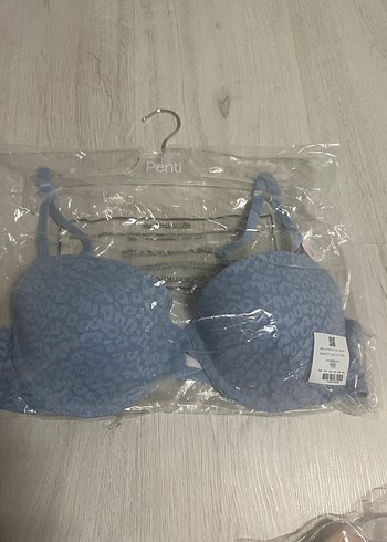 Pastel Mavi Minimalist Sütyen - Görsel 4