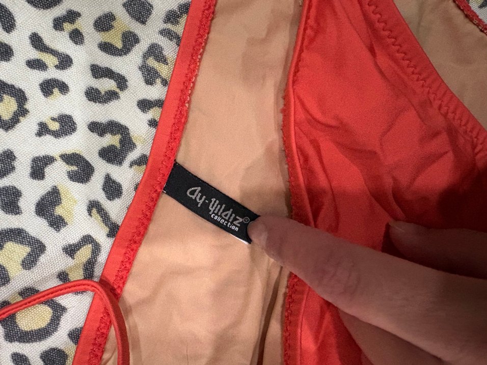 Somon rengi İpli Kadın sıfır Bikini Altı - Görsel 3