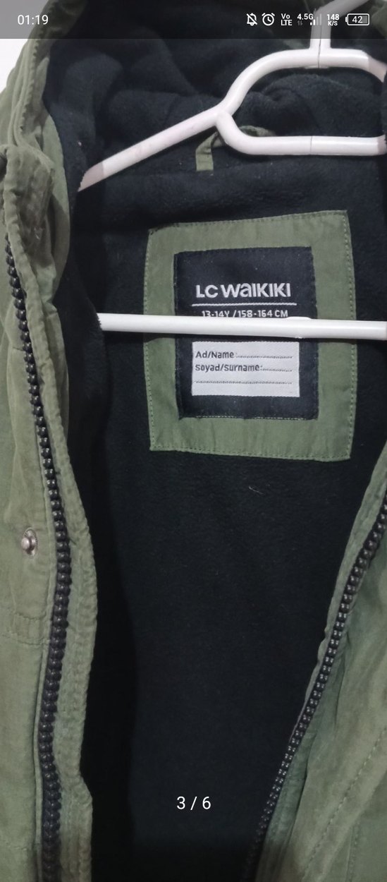 Yeşil Erkek Kaban - Görsel 3