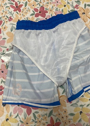 Erkek Çocuk Mavi Çizgili Deniz Şortu - Görsel 3