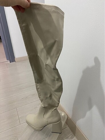 Pull and Bear pull&bear krem çizme