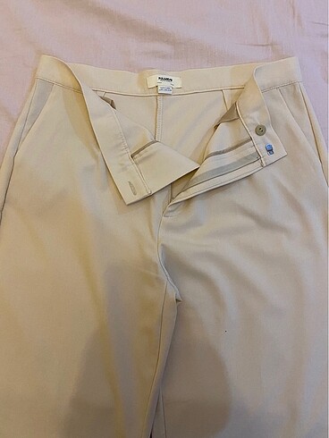 Pull and Bear Krem pantolon