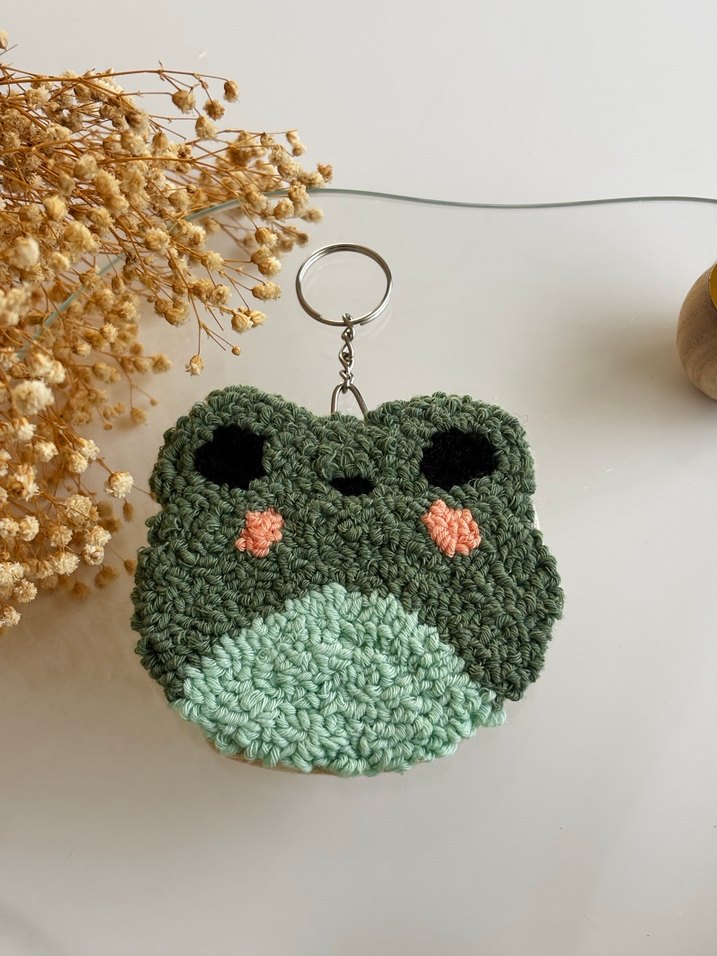 Kurbağa Figürlü Anahtarlık - Görsel 2