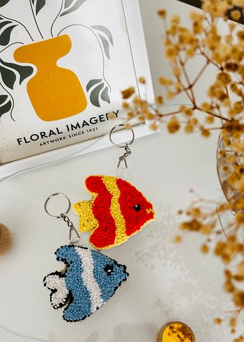 Renkli Boncuklu Balık Anahtarlık Seti - Görsel 3