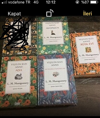 Yeşilin kızı anne 2,3,4 ve 5. kitap toplam 4 kitap