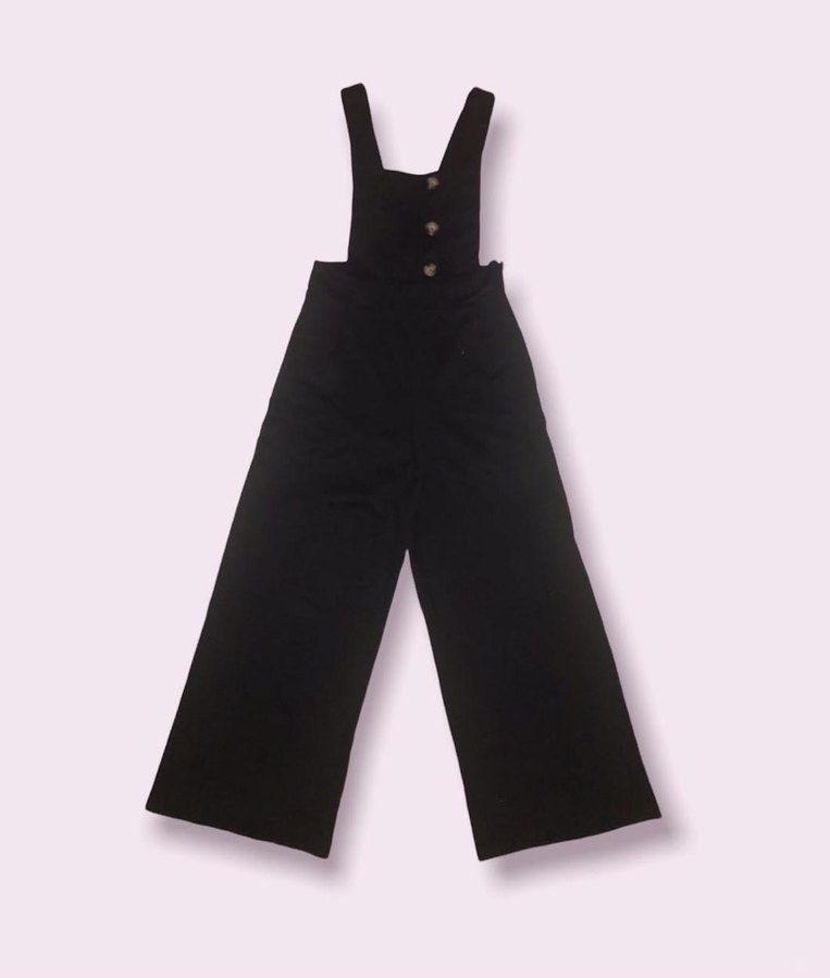 Siyah Midi Kadın Tulum - Görsel 2