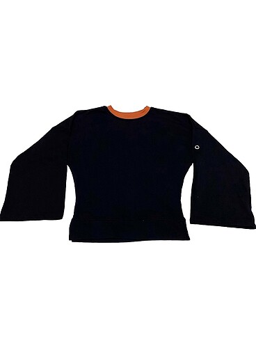 Diğer İki iplik salaş kol sweatshirt