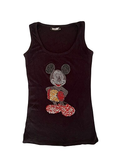 Mickey mouse desenli sıfır kol body