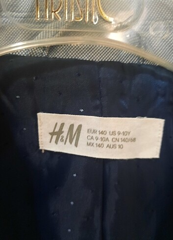 9 Yaş Beden mavi Renk H&M Ceket 9 yaş