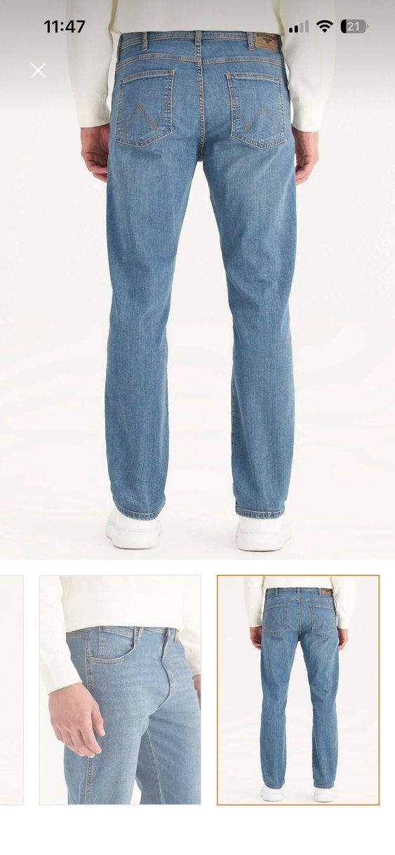 Wrangler marka Erkek  Rahat Kesim Jean - Görsel 4