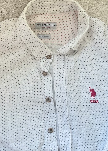 U.S POLO Beyaz Pamuklu Erkek Gömlek - Görsel 2