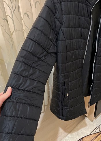 40 Beden siyah Renk LC WAIKIKI Fermuarlı Kadın mont