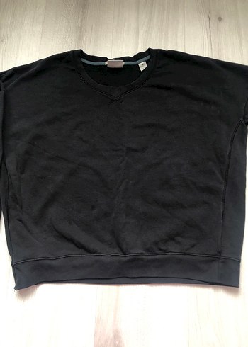 Siyah Kadın Sweatshirt Uzun Kollu - Görsel 2