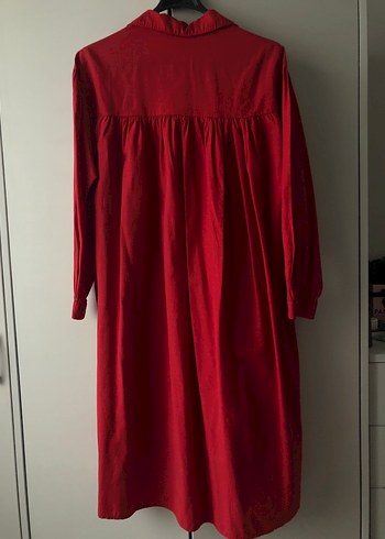 Kırmızı Uzun gömlek - Görsel 5