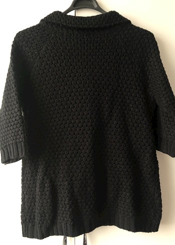 Siyah Örgü Kadın Hırka - Görsel 4