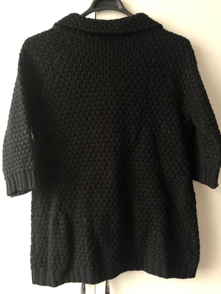 Siyah Örgü Kadın Hırka - Görsel 4