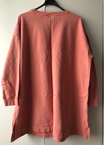 Pembe Kadın Salaş Sweatshirt - Görsel 4