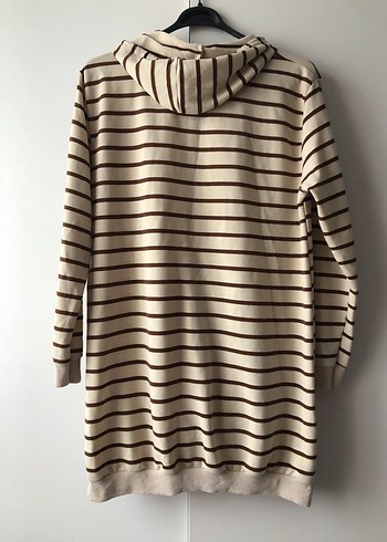 Bej Çizgili sweatshirt - Görsel 3