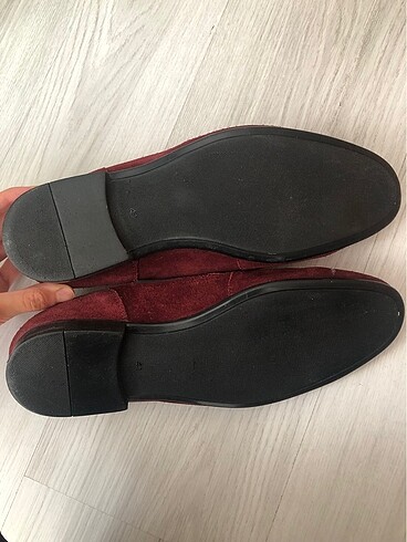 41 Beden bordo Renk Loafer ayakkabı erkek