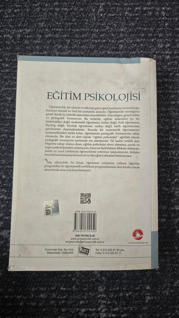 Eğitim Psikolojisi Kitabı 6. Baskı - Görsel 2