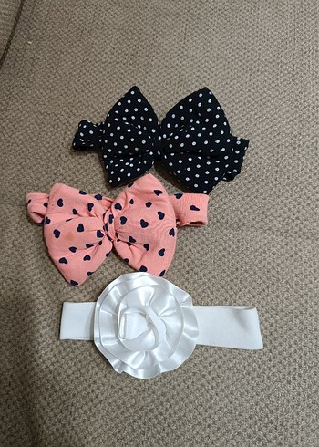 bebekler için renkli fiyonk saç bantları - Görsel 2