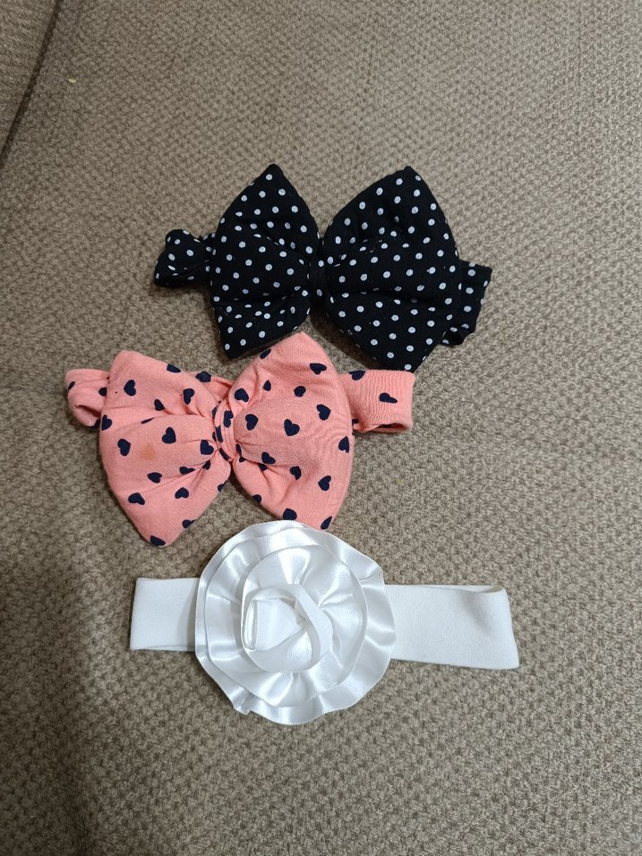 bebekler için renkli fiyonk saç bantları - Görsel 2