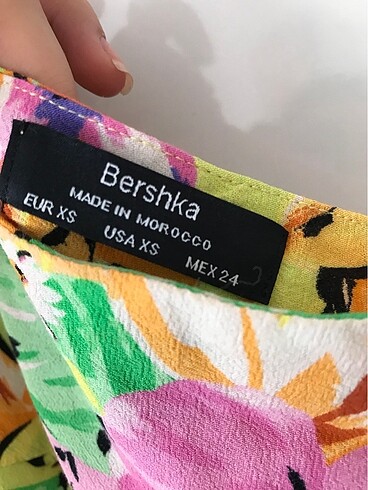 xs Beden Yazlık çiçekli mini elbise
