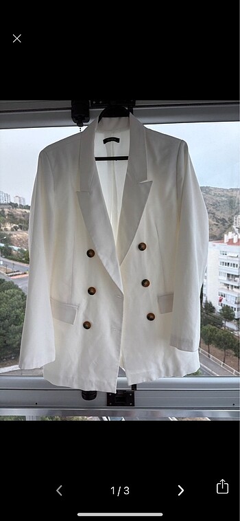 Kırık beyaz blazer