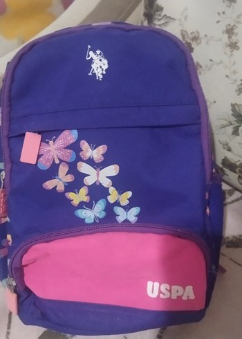 Mor ve Pembe Çocuk Okul Çantası