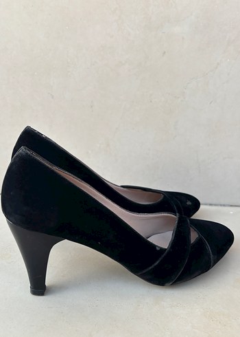 Siyah Kadın Topuklu ayakkabı - Görsel 3