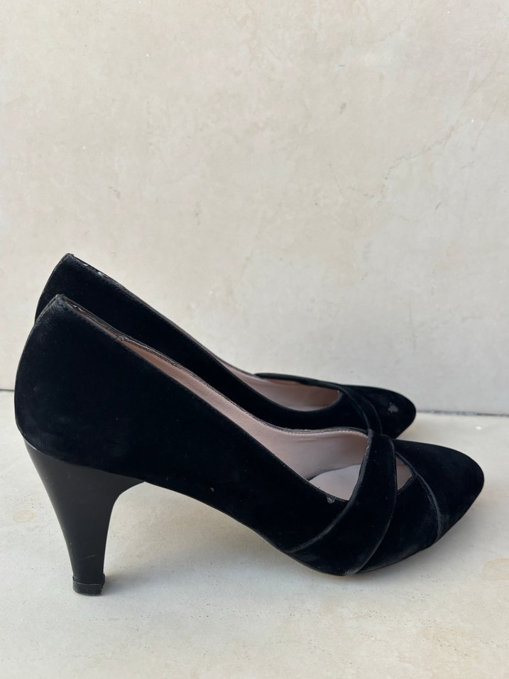 Siyah Kadın Topuklu ayakkabı - Görsel 3