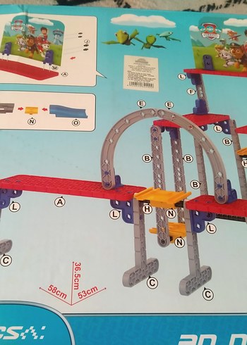 paw petrol .Renkli 3D DIY Park Alanı Oyuncak Seti - Görsel 4