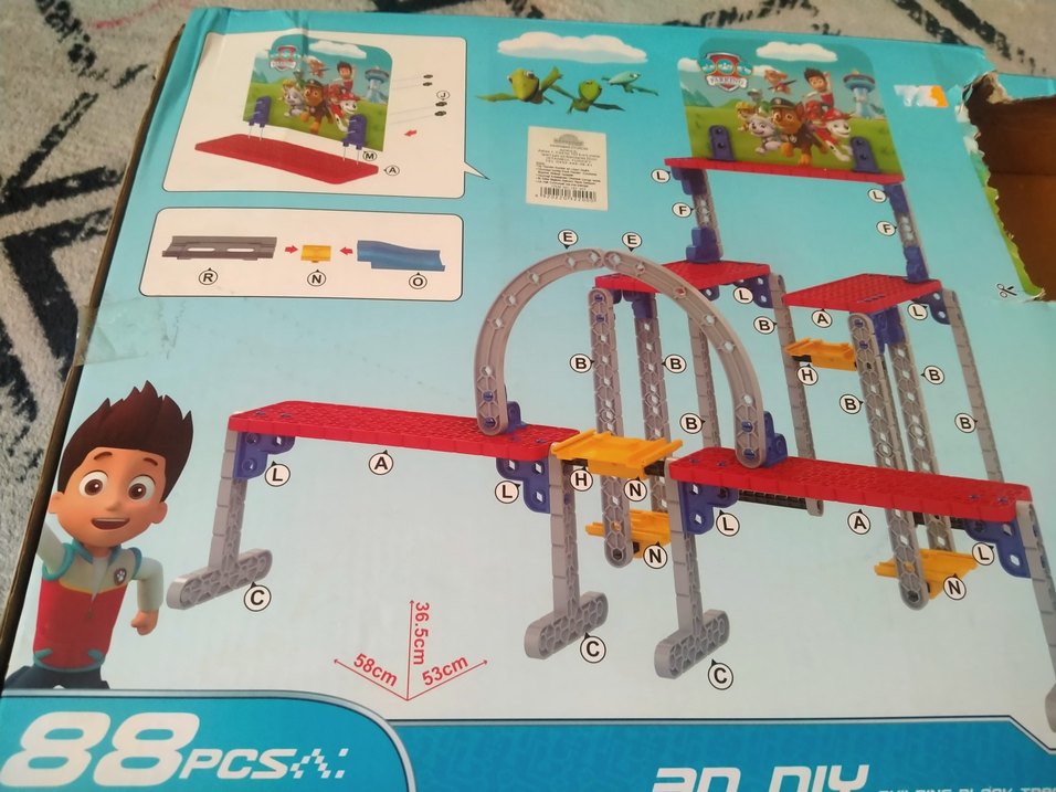 paw petrol .Renkli 3D DIY Park Alanı Oyuncak Seti - Görsel 4