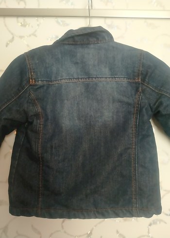 Erkek Çocuk  içi polar Kot Ceket - Görsel 3