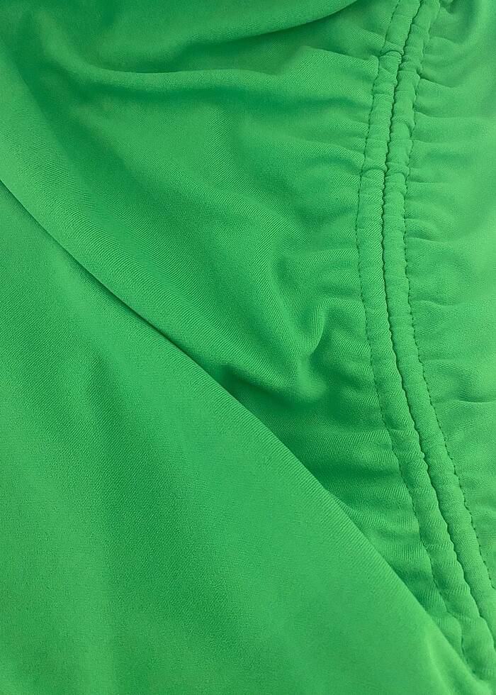 Yeşil zara midi elbise - Görsel 2