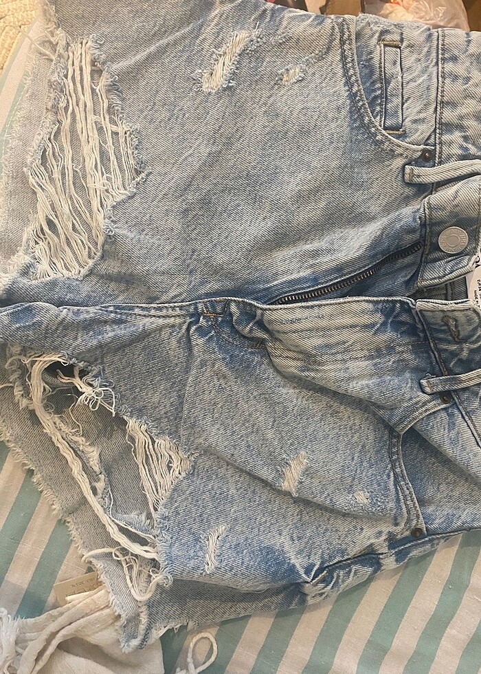 Zara kot şort - Görsel 3