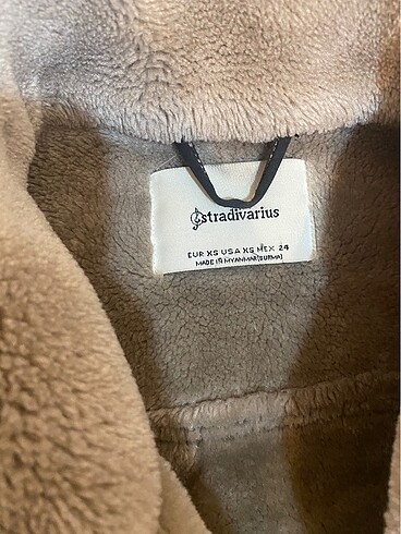 Stradivarius kürklü kaban - Görsel 5
