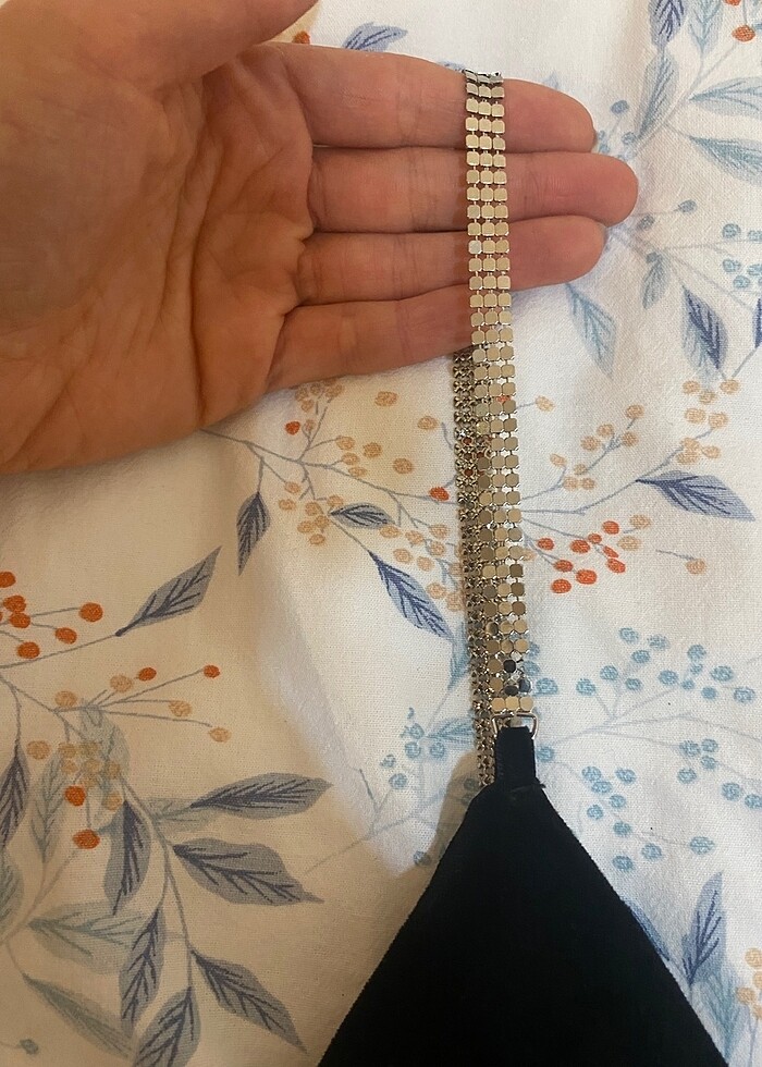 Siyah kadife zara bralet-büstiyer - Görsel 4