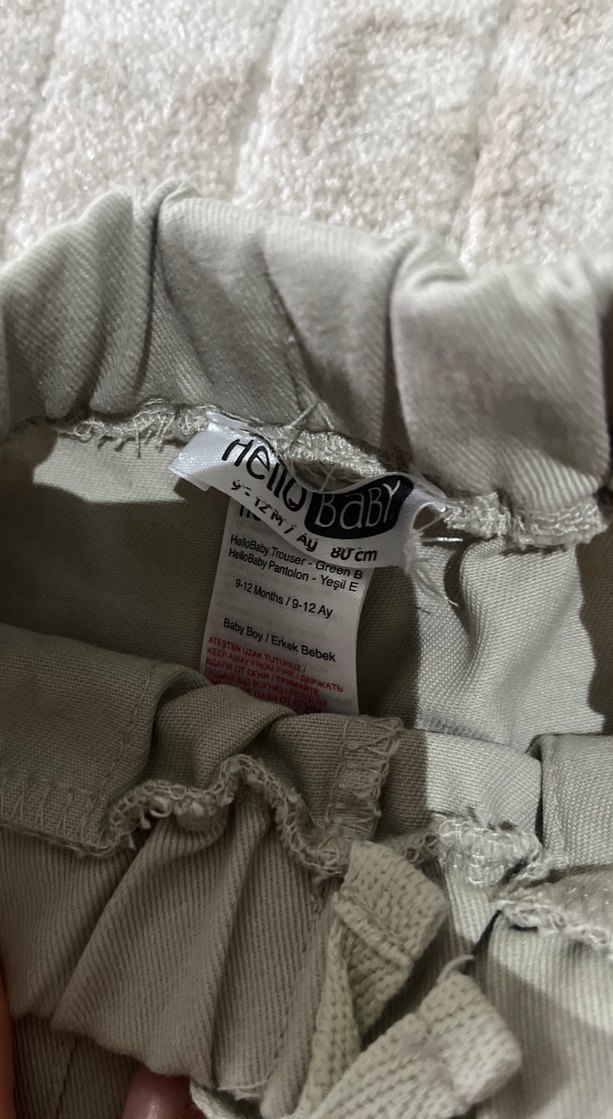 Erkek Çocuk Gri Rahat Kesim Keten Pantolon - Görsel 2