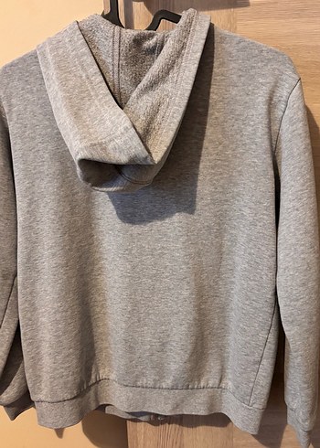 Gri Kapüşonlu Erkek Sweatshirt - Görsel 3