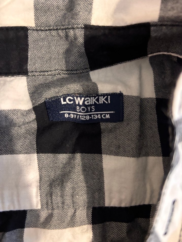 Gri Kareli Pamuklu Kadın Gömlek - Görsel 2