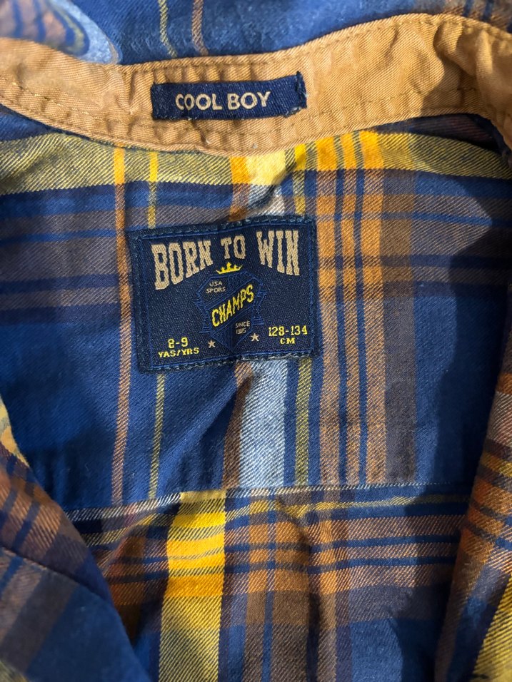 Erkek Lacivert Kareli Uzun Kollu Gömlek - Görsel 2