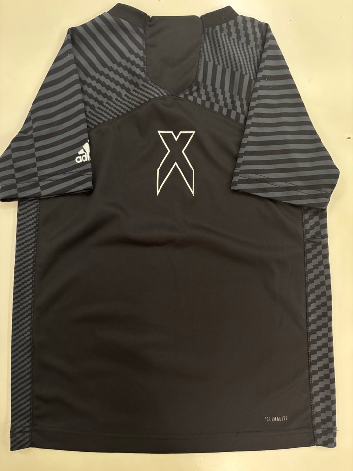 Adidas orijinal V Yaka Kısa Kollu Siyah Gri Tişört - Görsel 4