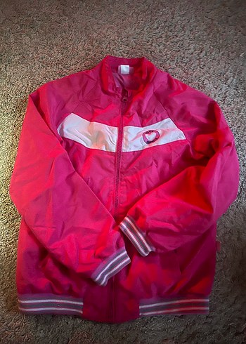 LC Waikiki Canli Pembe Retro Kapusonlu Spor Ceket
