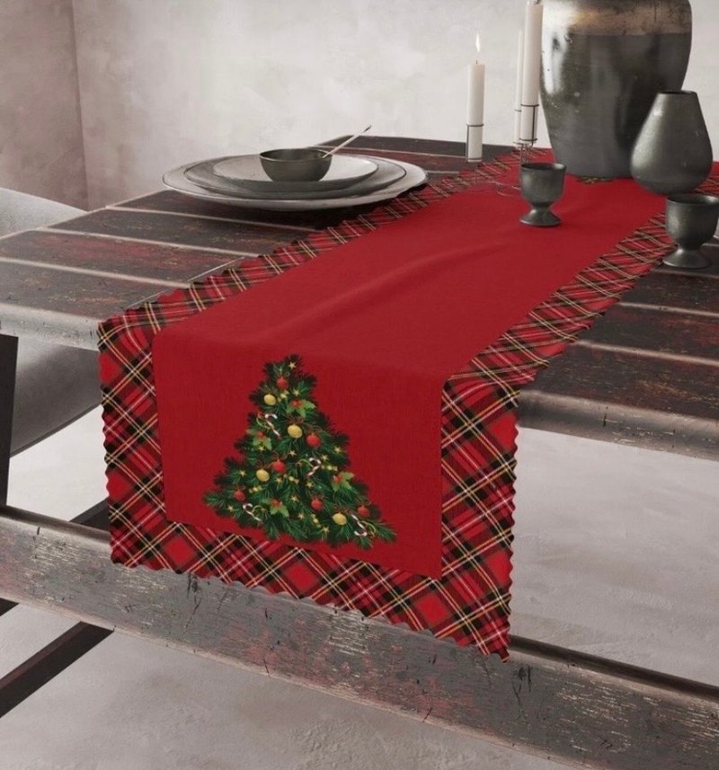 Yılbaşı desenli runner - Görsel 2