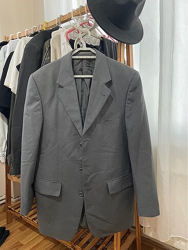 l Beden gri Renk Blazer ceket