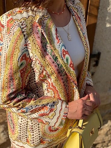 Zara etnik desenli ceket